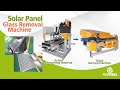 Solar Panel Recycling with Photovoltaic Frame Removal and Glass Removel  Machine