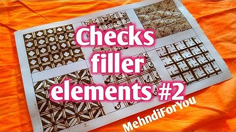 Intricate bridal mehndi design checks || Beginners mehndi design filler elements #2