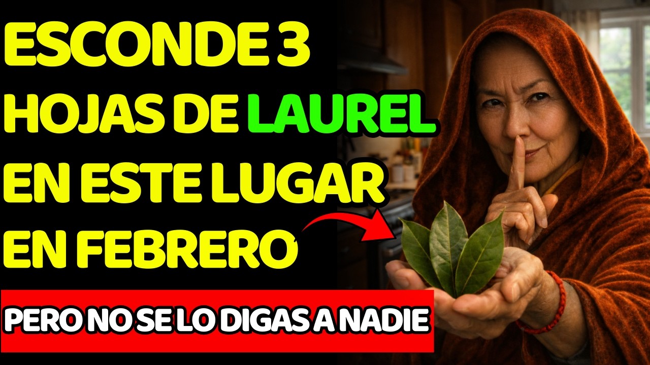 Esconde 3 hojas de laurel en ESTE lugar y la abundancia te buscará en 2026