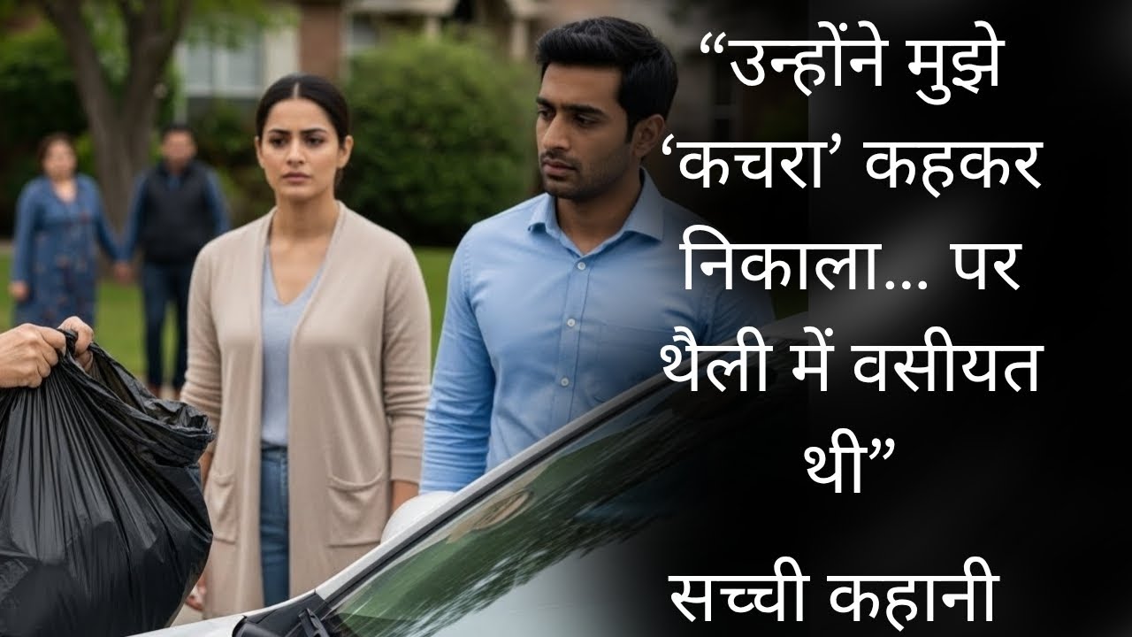 उसने मुझे ‘कचरा’ कहकर घर से निकाल दिया… लेकिन उसी कूड़े की थैली में मेरे नाम की सबसे बड़ी सच्चाई थी