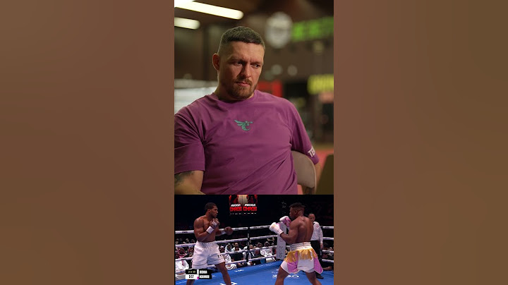 Oleksandr Usyk watches back Anthony Joshua's brutal KO against Francis Ngannou #shorts