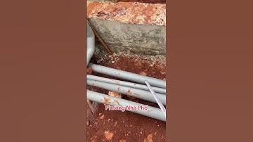 Thi công ống thoát nước nhà phố #phuongnhapho
