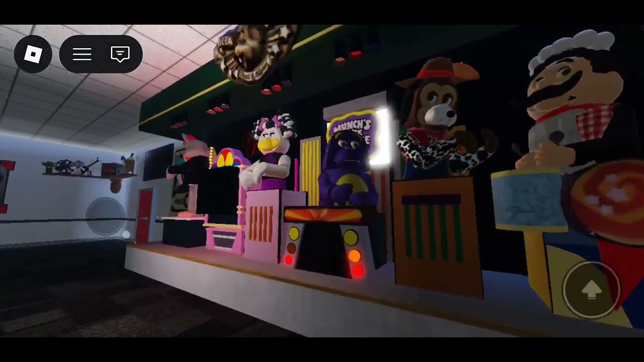 Chuck E. Cheese (ROBLOX) Roadstage animatronics in random mode intermission 