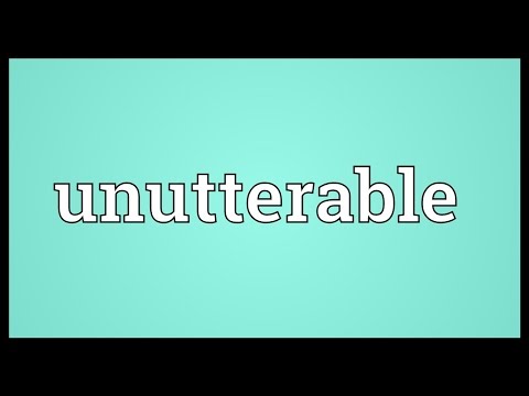 Header of unutterable