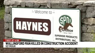 Wallingford man killed by loose rocks during construction at Seymour quarry