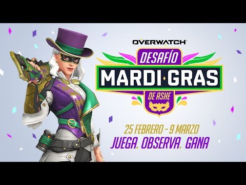 Cómo conseguir los drops de Twitch | Desafío Mardi Gras de Ashe (ES)