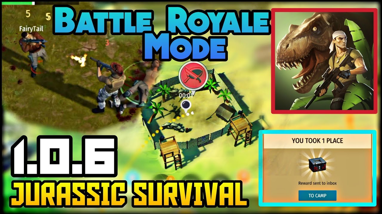 (⚡NO ROOT⚡) JURASSIC SURVIVAL 1.0.6 MOD/HACK APK | BATTLE ROYALE MODE