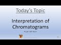 Interpretation of chromatograms