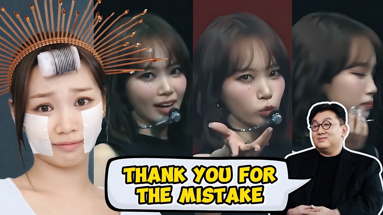 CHAEWON's huge mistake during their concert tour made Bang Si-hyuk thank her 🤔😅