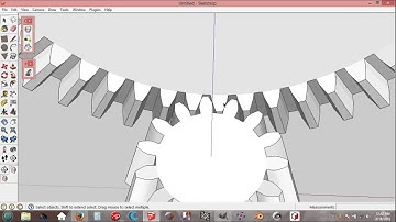 Easy Bevel Gears Arrangement In Sketchup   (  Ratio & Pitch Angle )