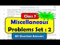 Miscellaneous Problem Set 2 Class 7 | All Question Answers | Maharashtra Board