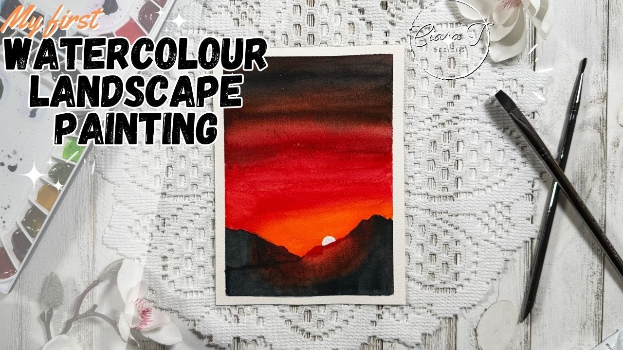 Join me for my first ever Watercolour Landscape Painting | January ...