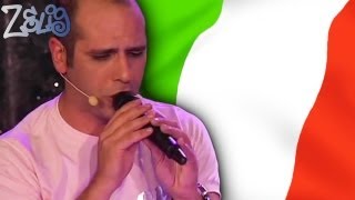 Video thumbnail of "Checco Zalone - Siamo una squadra fortissimi by Zelig"