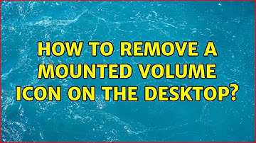 Ubuntu: How to remove a mounted volume icon on the desktop?