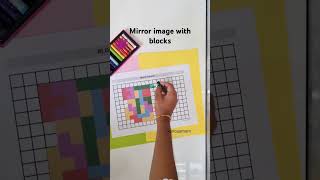 Mirror image with the blocks | logical thinking activity  | brain booster activity