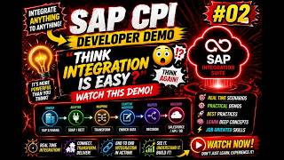 SAP CPI Developer Demo #02 Think Integration Easy Watch this Demo