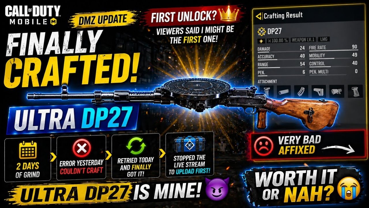Finally Unlocked ULTRA DP27 🔥 DMZ Grind Continues | Call of Duty ...