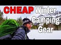 Cheap Winter Backpacking and Cheap Winter Camping Gear Essentials