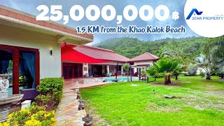Ep13425,000,000Thb Dream Pool Villa In A Dream Location 1.5 Km From The Khao Kalok Beach