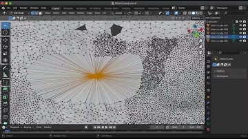 Blender (repairing a complex hole in a scanned mesh ) colapse and dyNTOPO method