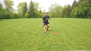 Vertical Jump Into Backward Sprint