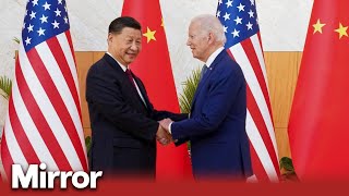 Joe Biden and Chinese President shake hands amid tensions