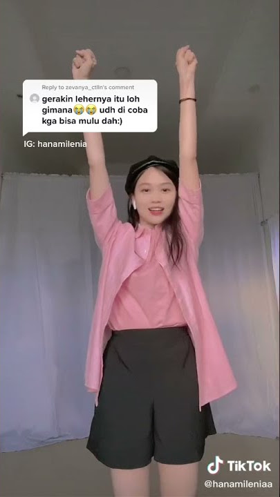 Tutorial cara gerakan kepala, dance cover, by Hana Milenia