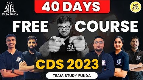 40 Days - Free Crash Course for CDS 1 2023 - Study Funda #cds_2023
