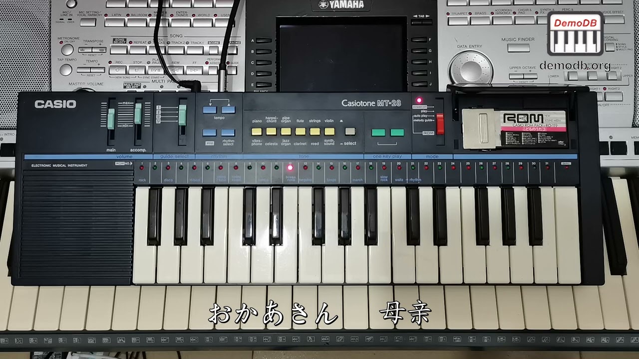 CASIO ROM PACK セット CASIO ROM PACK RO-119【こどものうた3】MT-28 Auto Play - YouTube