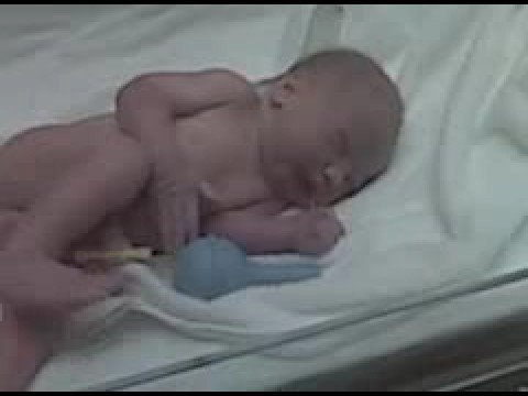 Jacob Layne Powers about 4 minutes after being born