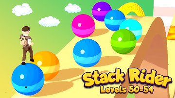 Stack Rider Levels 50-54 GamePlay | iOS Android Games