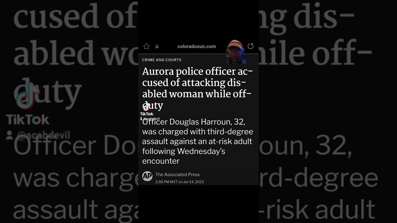 ⁣Colorado Cop assaulted of off-duty assault on disabled woman. #aurora #colorado #shorts #acabdevil