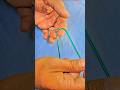 Ultimate Double-Line Hook Knot: Unbreakable Strength! 🎣 #fishing #satisfying #fish