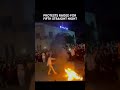 😲😲Women In Iran Burn Their Headscarves As Protests Over Hijab Intensify #shorts #iranprotests