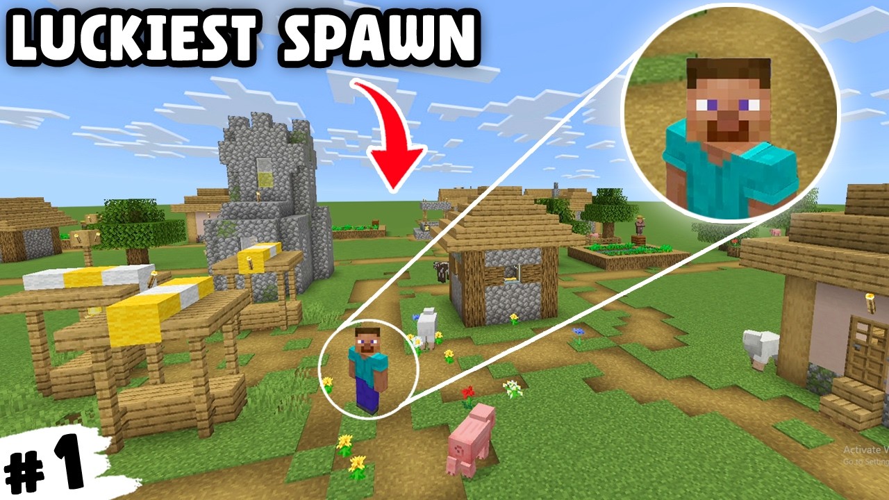 MY SPAWN POINT IS 0.0000001% | I AM SO LUCKIEST PERSON | Techno Gamerz | MINECRAFT GAMEPLAY #1