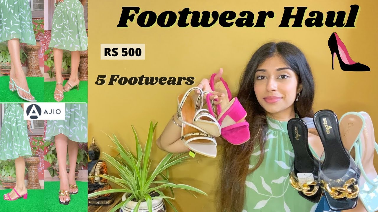 Huge *AJIO FOOTWEAR HAUL* | Affordable Heels | 