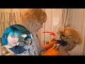 DYING ME AND MY BF’s HAIR BLUEEE