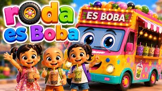 🧋🚚 Roda Truk Es Boba Berputar-putar  | Lagu Anak Indonesia | K3 Kids