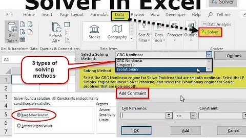 Optimizing Production by using Excel Solver tool