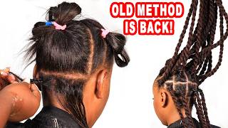 Old Method is BACK! How I Do The Natural Tangle Style on Straight Relaxed Hair