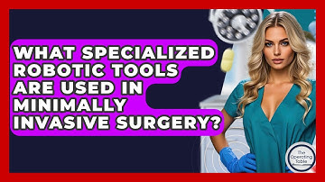 What Specialized Robotic Tools Are Used In Minimally Invasive Surgery? - The Operating Table