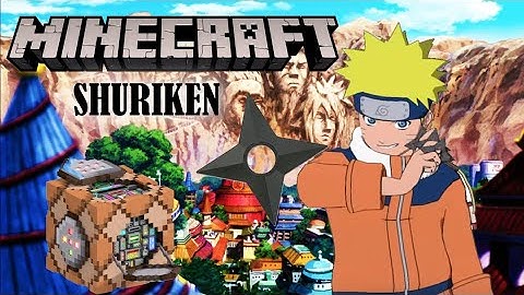 HOW TO MAKE SHURIKEN FROM NARUTO IN MINECRAFT WITH COMMAND BLOCKS! NO MOD/ADDON