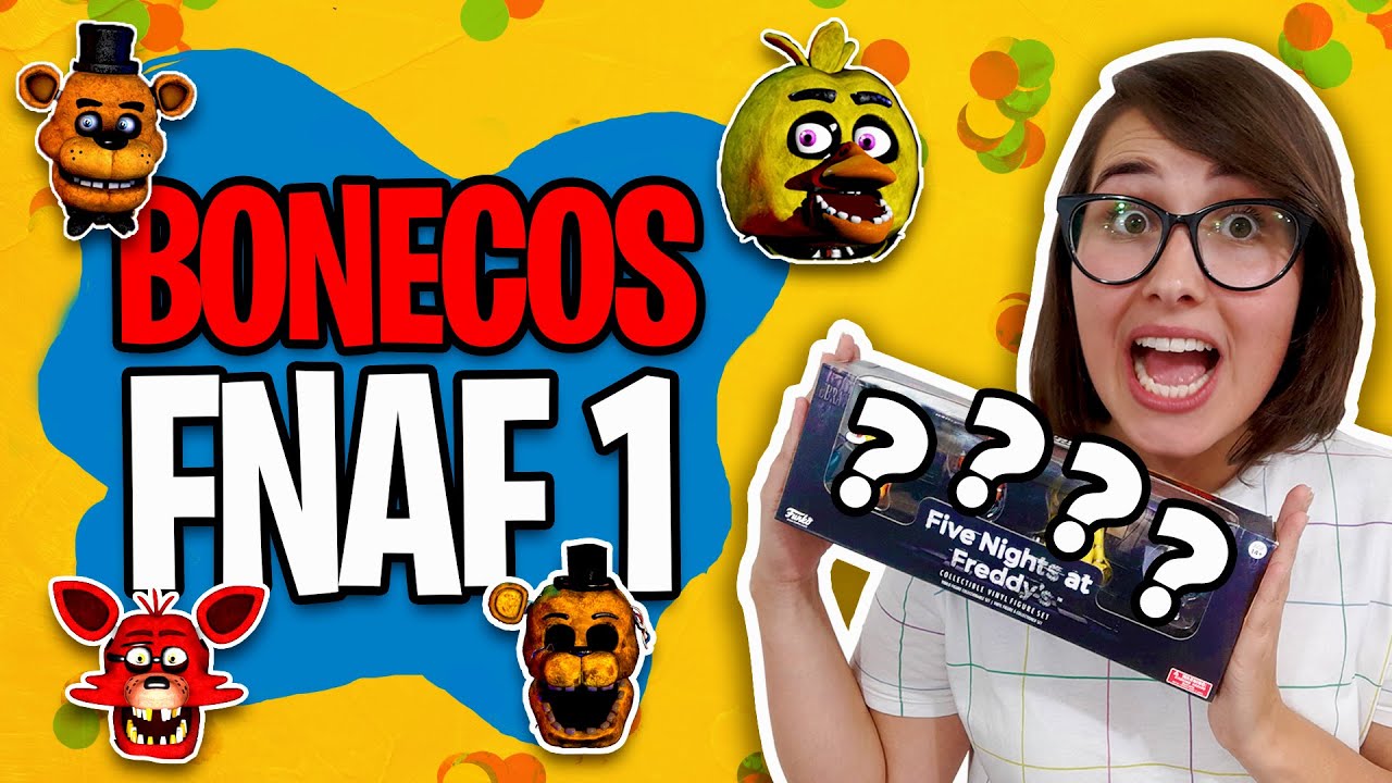 Kit com 5 bonecos Five Nights at Freddy animatronic Fnaf Location