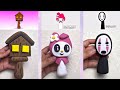 I made Sprunki OC House Head - My Melody - Kaonashi No-Face out of CLAY #スプランキー