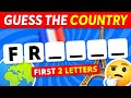  can you guess the country by first 2 letters 