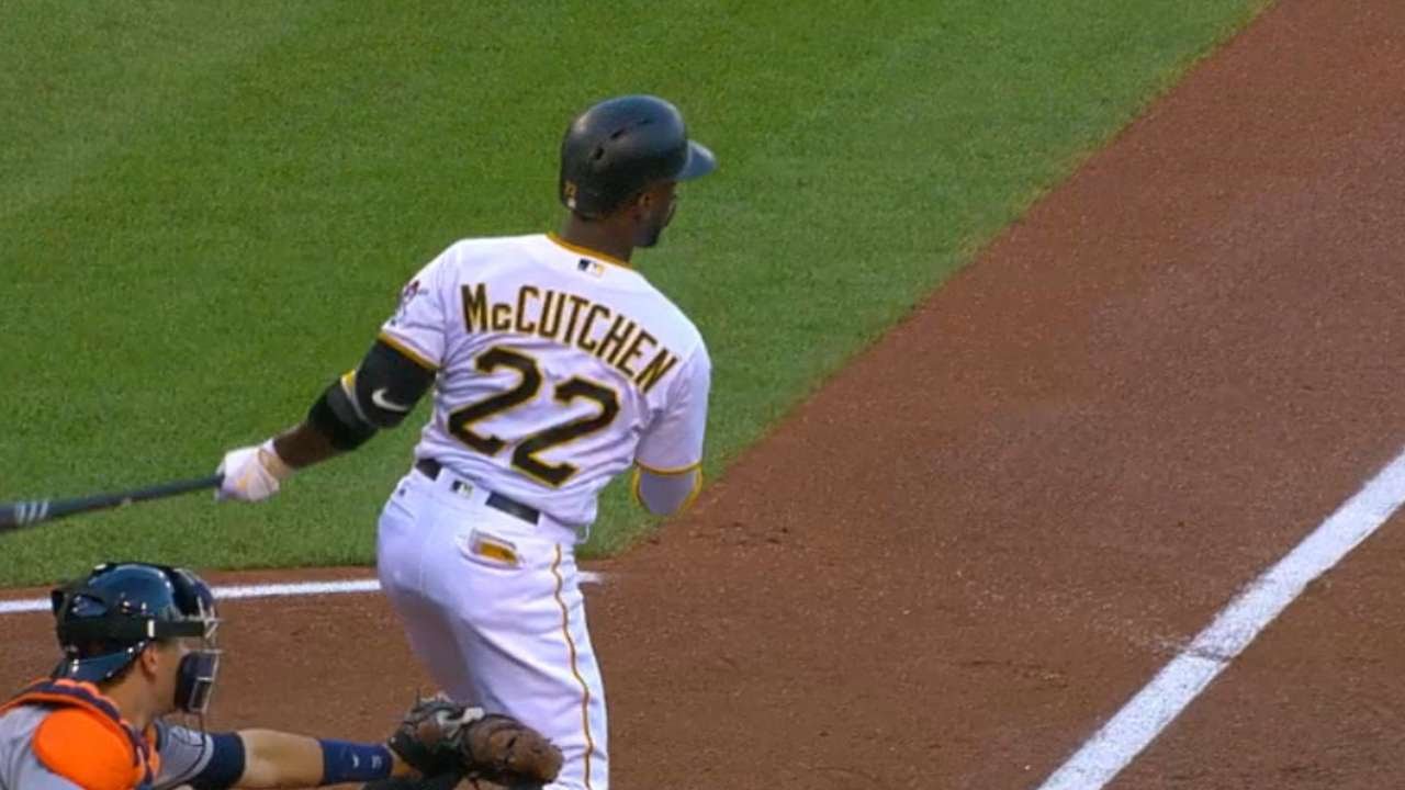 HOU@PIT: Pirates open game with four runs on six hits