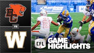 CFL 2026 Recap: BC @ Winnipeg - Week 9