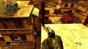 CALL OF DUTY GLITCHES - Old Cod 4 Glitches Out And On Top Of Backlot Solo Normal Mode