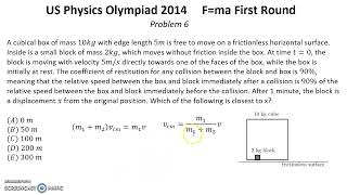 US F=ma Physics Olympiad 2014. First Round. Solutions of problems 5-8 of 25. Mechanics