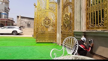 Cổng tự động | Điều khiển đóng mở cổng nhôm đúc bằng điện thoại